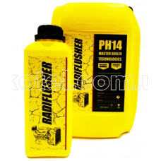 RADIFLUSHER pH14, 1 л - щелочной очиститель системы охлаждения, печки, радиатора автомобиля