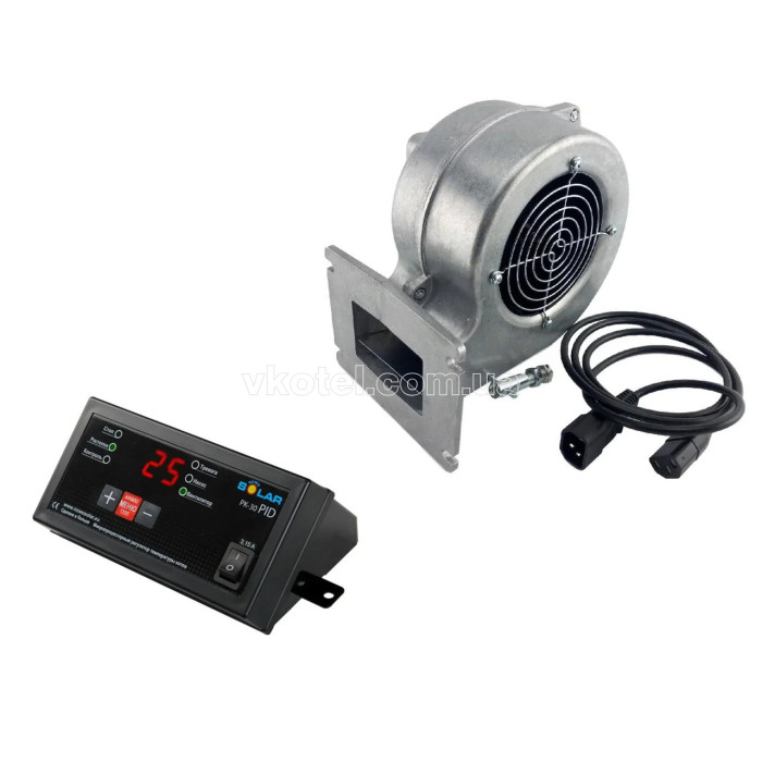Комплект автоматики котла Novosolar PK-30 PID (Sp 30) + вентилятор Dp 02