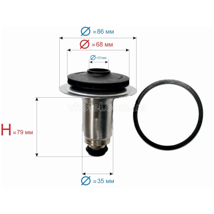 Ротор насоса для котла Ariston Clas, Genus 65104227, 65104319, 4522153 (ремкомплект)