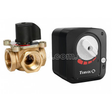 312153 Комплект клапану TOR, DN40, Rp 1 1/2" та електричного приводу AZOG, 3 точки, 220В АС, Tervix