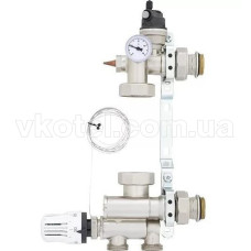 521211 Змішувальний вузол Tervix Pro Line для теплої підлоги без насосу, з термоголовкою