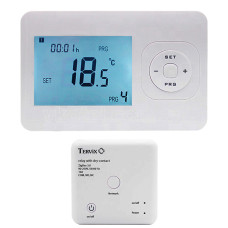 493061 Комплект бездротового управл. опаленням ZigBee: термостат бездротовий + реле (сухий контакт)