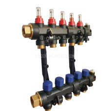 503206 Колектор пластиковий на 6 контурів з витратомірами Tervix Pro Line