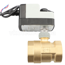 205122 2-ходовий кульовий клапан н/в 3/4" DN20 з самозворот. електроприводом Tervix Pro Line ZERG