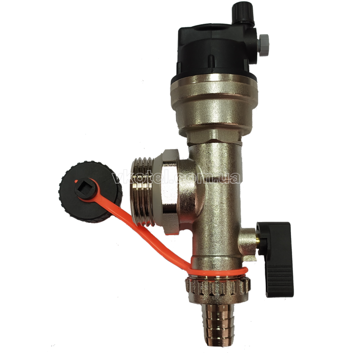 549021 Розповітрювач зі зливним клапаном (червона смужка), Tervix