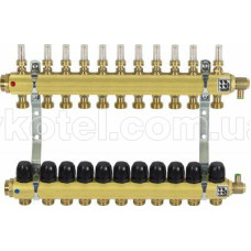 9052100 Колектор латуний на 11 контурів