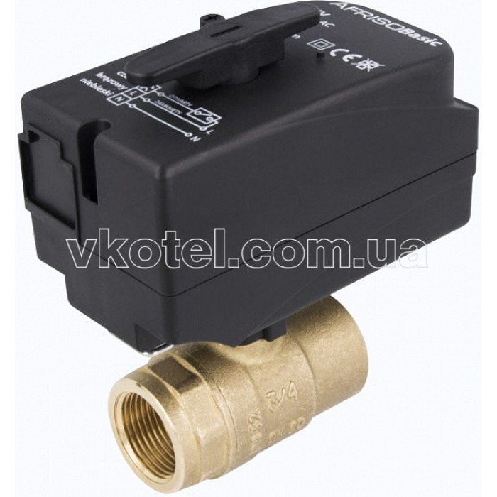 9021400 2х ходовий кульовий клапан н/з, DN32, Rp11/4", kvs100 з приводом BEV 230 B