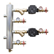 9090000 Комплект швидкого монтажу з гідрострілкою BPS, 2 прямих контури
